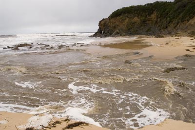 Bourne Creek in flood, Kilcunda Beach  Foons Photographics 2006